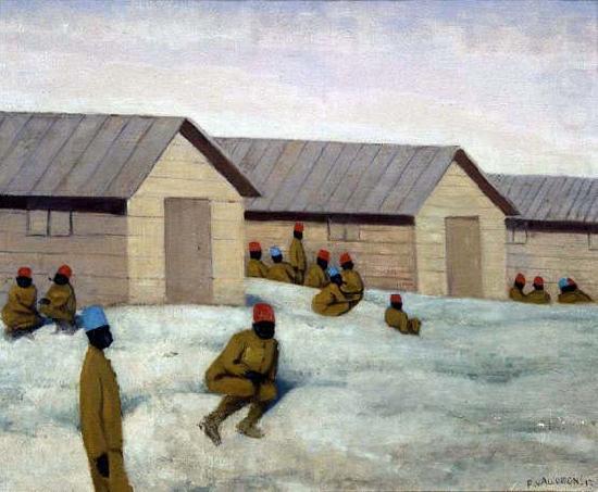 Senegalese Soldiers at the camp of Mailly,, Felix Vallotton